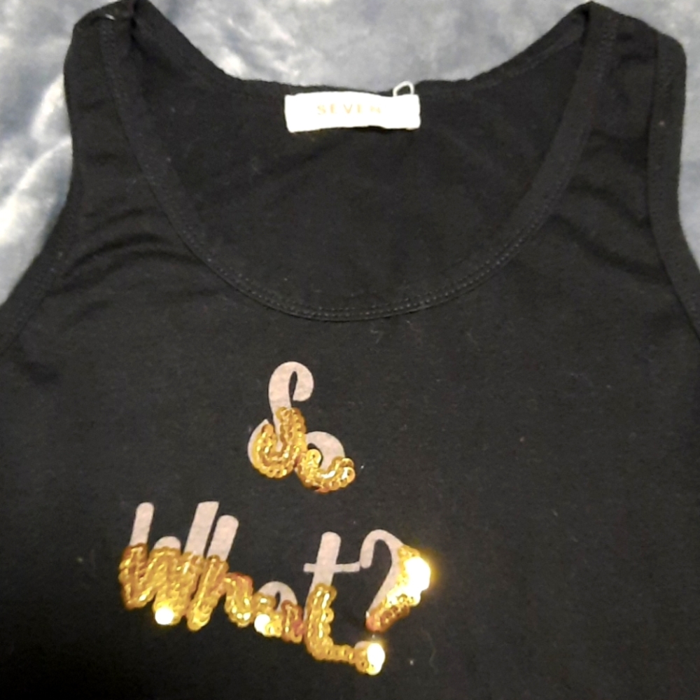 SEVEN "So What?" Tank top